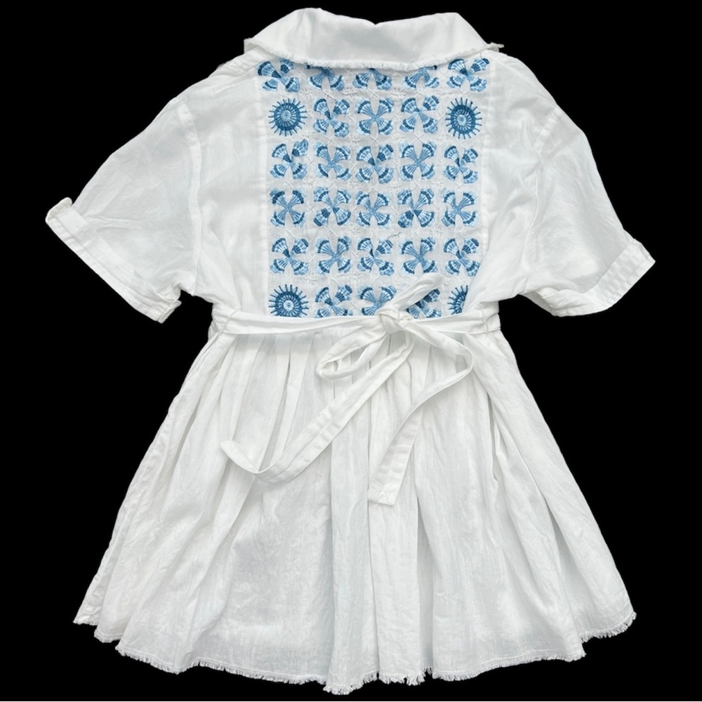 FREE PEOPLE Vintage Boho Embroidered Shirt 6 NWT - Picture 9 of 12